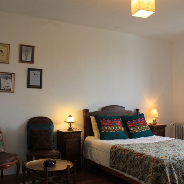Gîte en Ariège : lit chambre gypaete